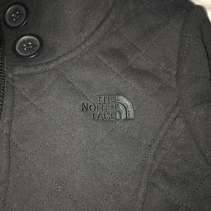 North face long quilted coat